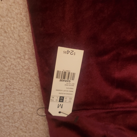 Velvet leggings- small - Picture 3 of 3